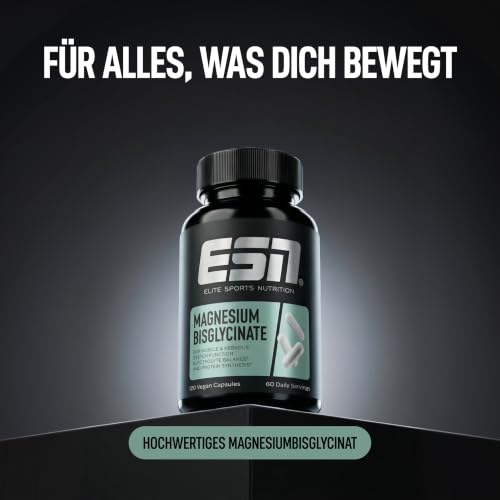 ESN Magnesiumbisglycinat Kapseln - mit 194 mg Magnesium pro Tagesportion – Ansicht 2