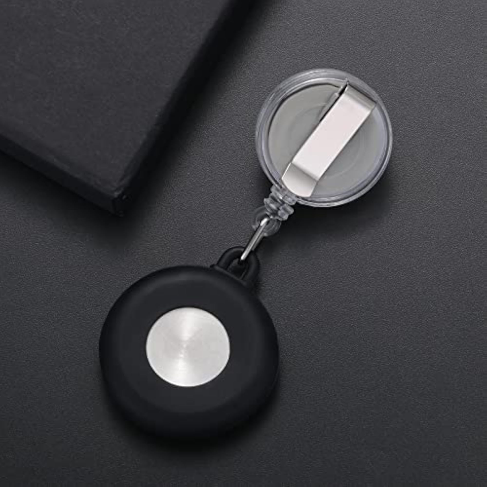 Retractable Nurse Watch Clip On Pearl Flower Patterns
