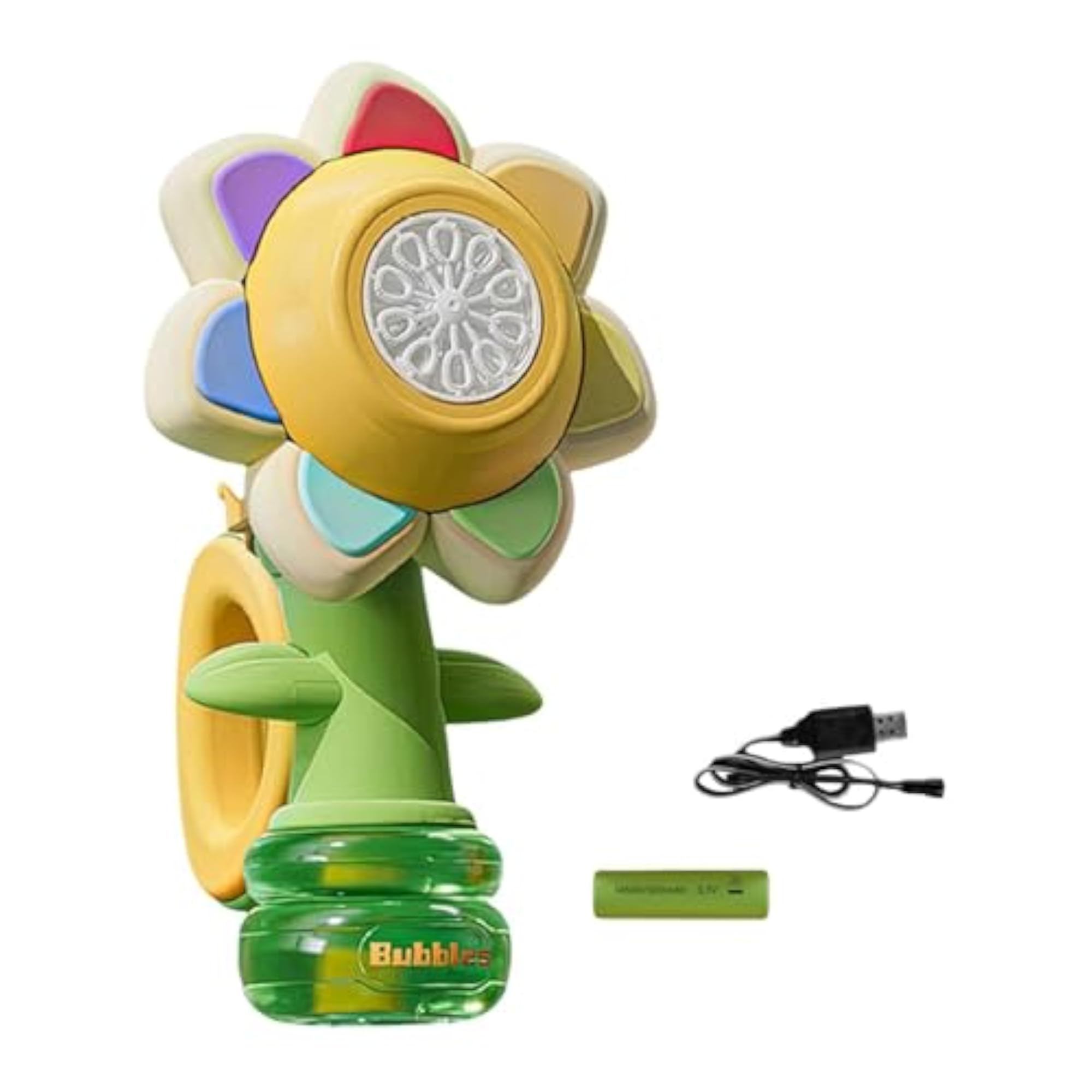 Electric Flower Bubble Maker Summer Toy