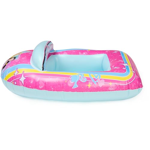 Image of SwimWays Barbie Inflatable Boat Water Vehicle for Ages 3+