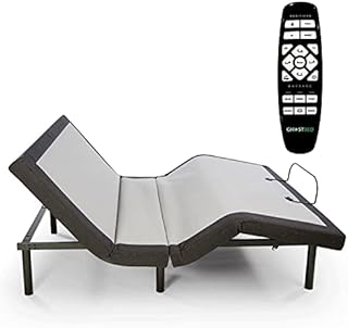GhostBed Adjustable Bed Frame & Power Base with Wireless Remote - Zero Gravity & Massage Settings, USB Ports, Twin XL