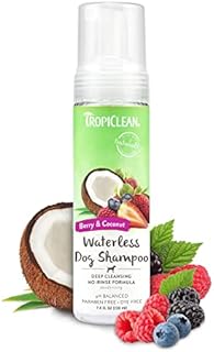 TropiClean Dog Shampoo Grooming Supplies - Medicated Itch Relief Cat & Dog Shampoo for Itchy Skin & Allergies - Derived from Natural Ingredients - Used by Groomers - Oatmeal & Tea Tree, 355ml