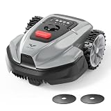 LEBOSBO V3 Robot Lawn Mower with Visual Navigation, Smart APP Control, Quiet Operation, Adjustable Mowing Height, Boundary Strip No-Go Zones, Reliable Robotic Lawn Mower for 1600 Sq.Ft Yards