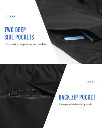 maamgic Mens Running Shorts Workout 6" Marathon Lightweight Quick Dry Gym Shorts with Zip Pocket4