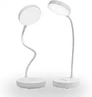 Luminária de Mesa Articulada e Flexível com Botões Premium, 20 LEDs, Bivolt – Ideal para Estudo, Leitura e Escritório