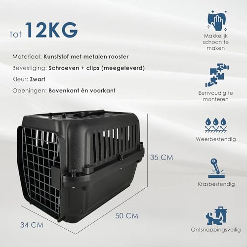 Boîte de transport portable plastique pour animaux stressés - 5
