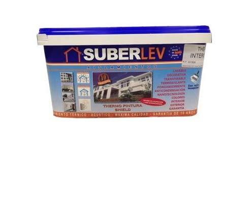 PINTURA TERMO AISLANTE ANTIHUMEDAD SUBERLEV COLORES 4LT (VAINILLA)