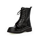 Gabor Damen Combat Boots, Frauen Stiefeletten,Wechselfußbett,Best Fitting,Winterschuhe,gefüttert,Stiefel,schwarz (schwarz),37.5 EU / 4.5 UK