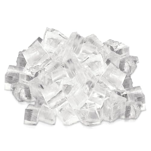 fclayvts 2LB Clear Jelly Wax for Candle Making Transparent Gel Candle Wax with High Elasticity Clean Burning Crystal Gel Wax for DIY Ocean Dried Flower & Dessert Scented Candles