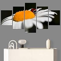 SIGNWIN 5 Panel Canvas Wall Art Modern Art Decorative Elements Dramatic Floral Multicolor Photography Single for Home Decorations Ready to Hang - 12