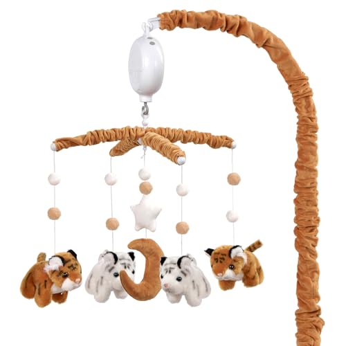 Image of Baby Crib Mobile- Tiger Crib Mobile for Boys Girls Essential Gift for Infant Bedroom Hanging Decor