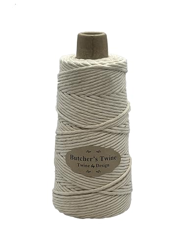 Twine by Design Butchers Cooking Twine, Food Safe, Strong 22 PLY, 328 Feet