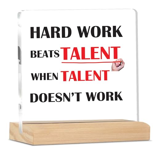 Image of Giftplease Mentor Plaque with Wooden Stand Personalized Gift for Mentor, Coach, Teacher, Appreciation Keepsake, Clear Desk Decor, Inspirational Thank You Gift, Office Table Display MP 74