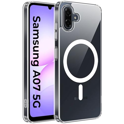Image of A rtistque Clear Back Cover Case for Samsung Galaxy M17e 5G / A07 / F70e / M07 / F07 / A07 5G | Compatible with Mag-Safe | Transparent | Shockproof Design | Galaxy A07 5G Back Cover - Transparent