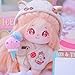 niannyyhouse 20cm Plush Doll Long Hair Girl Humanoid Stuffed Body no Attribute 8