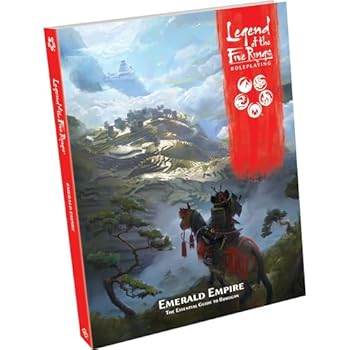 Hardcover Fantasy Flight Games Legend of The Five Rings Roleplaying Game Emerald Empire SOURCEBOOK - Adventure Game, Strategy Game for Kids & Adults, Ages 14+, 3-5 Players, 2 Hour Playtime, Made by Edge Studio Book