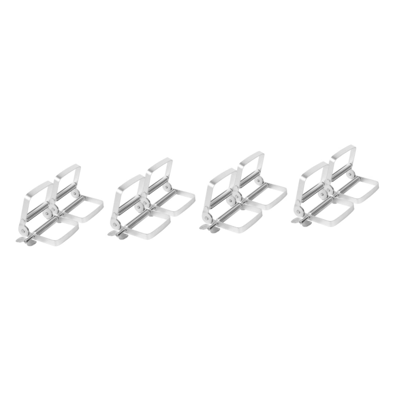 MAGICLULU 8 Stk Zahnpastaspender cosmetic kosmetiktäschchen zahnpaste heriditary zahnpasta squeezer Clip-Ins Salon-Haarfärbecremepresse Zahnpastatubenpresse aus Metall Aluminium ()