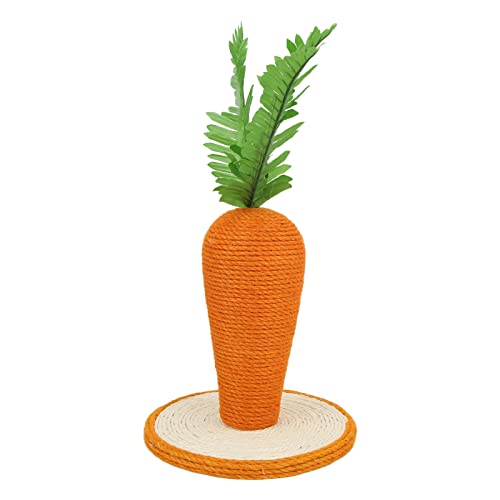 Rascador para gatos en forma de zanahoria con cuerda de sisal miniatura 4