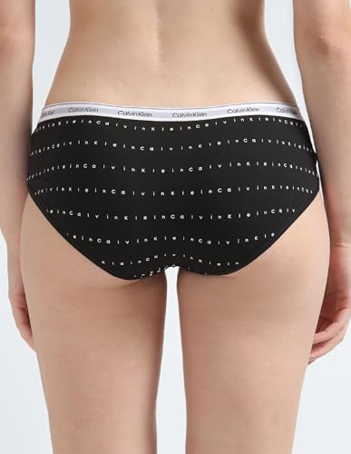 Image of Calvin Klein Underwear Black Solid Mid Rise Hipster