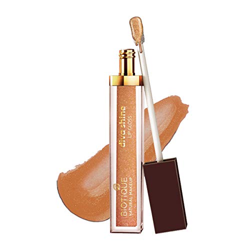 Image of Biotique Natural Makeup Diva Shine Lip Gloss, Pot Of Gold, 3ml