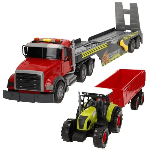 Camion remorque de jeu ColorBaby 39298 à friction contre l'ennui des petits