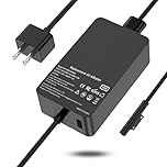 Ryaobwu 65W Laptop Charger Compatible with Microsoft Surface Pro 12 11 10 9 8 3 7 7+ 6 5 4 X,Compatible with Surface Windows Laptop Charger 7 6 5 4 3 2 1,Book 3 2 1 65W 44W 36W Power Supply Cord