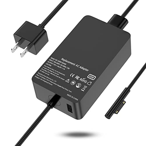 Ryaobwu 65W Laptop Charger Compatible with Microsoft Surface Pro 11 10 9 8 3 7 7+ 6 5 4 X,Compatible with Surface Windows Laptop 7 6 5 4 3 2 1,Book 3 2 1 65W 44W 36W Power Supply Cord by Ryaobwu - Used condition - US$16.60