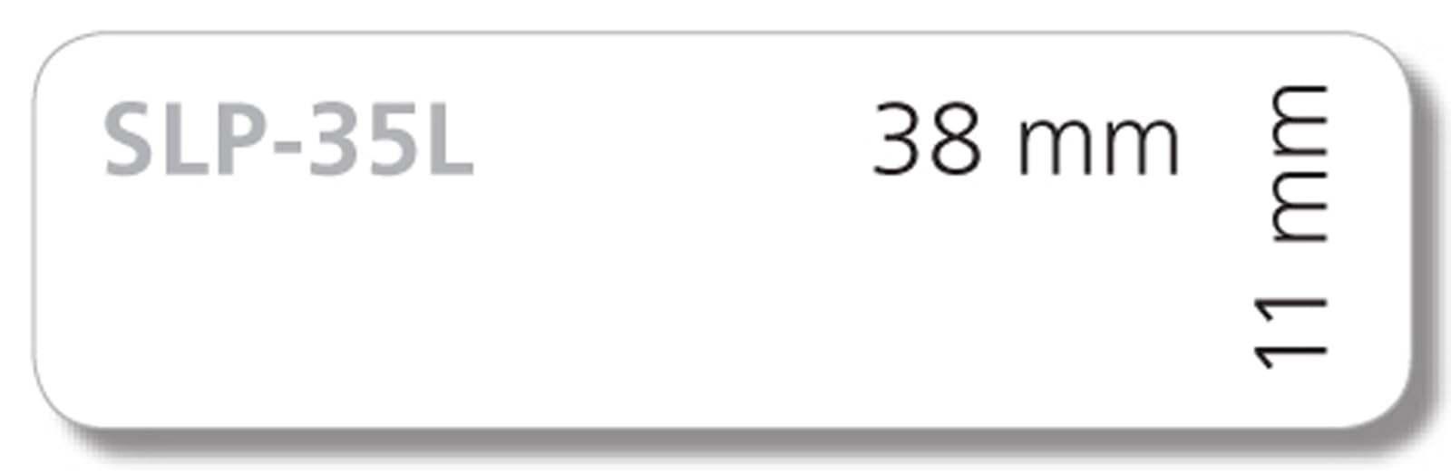 Étiquettes Blanches SII pour Diapositives - 300 pcs, 35mm