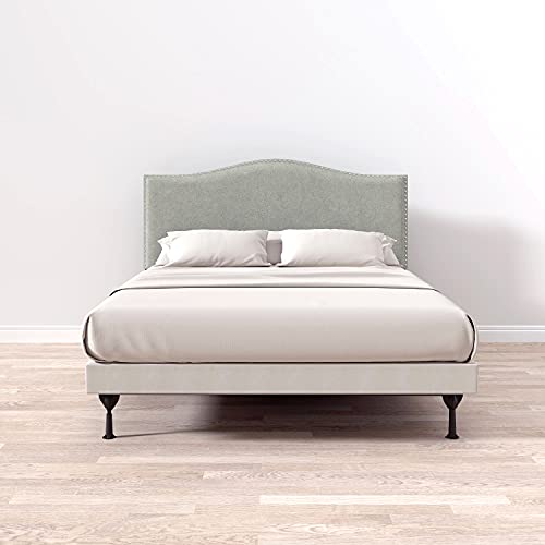 Glenwillow Home E1340072 Kameli Nailhead-Trim Camelback Upholstered Headboard thumb #5