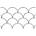 Quilting Creations Clam Shell Background Quilt Stencil