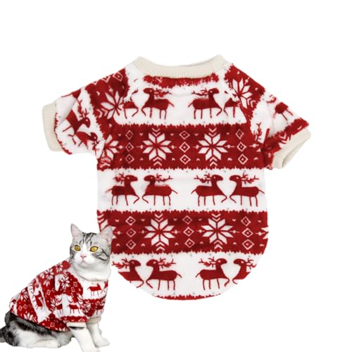 Winter Dog Sweater - Soft Fleece Vest, Cute Snowflake Outfit, Warm Plush Apparel, Pet Costume, Knitted Christmas Clothing | Holi