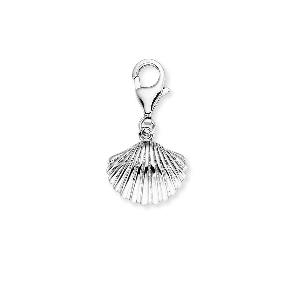 Engelsrufer Angel Whisperer Women's Charm Pendant Aloha Shell Sterling Silver with Lobster Clasp Nickel-Free Size: 9 mm, 9 mm, Sterling Silver, No Gemstone
