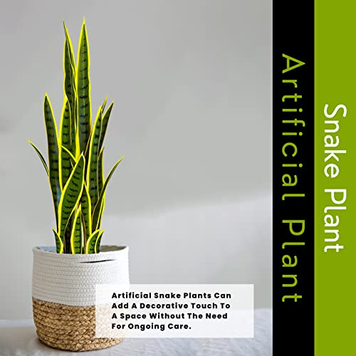 Image of Kayra Decor 3 Feet Snake Plant - Big Artificial Plant with Pot for Living Room Corner Decor