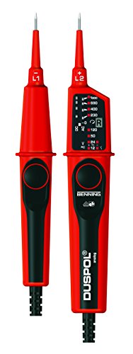 BENNING DUSPOL analog. Spannungsprüfer (mit Tauchspul-Pegelanzeige, Spannungsmessbereich 12 V...
