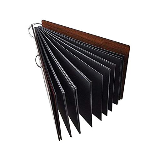 Image of Scrapbook Photo Album Memory Book With Wooden Hard Cover (14 Inch x 10 Inch, Design-1)