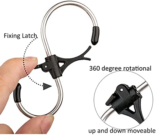 Suopair 12pcs 75MM Anti-Drop Stainless Steel Metal Hangers, S Shaped Hooks for Heavy Duty Indoor & Outdoor Use, Bathroom - Image 5