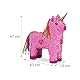 Relaxdays 10024662 Pinata Einhorn, zum Aufhängen, Kinder, Mädchen, Geburtstag, zum Befüllen, HxBxT: 47 x 43 x 13 cm, rosa-pink