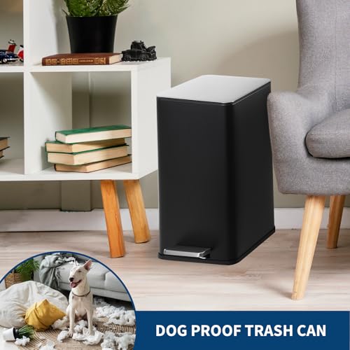 Caneca de basura rectangular acero inoxidable 15L miniatura 4