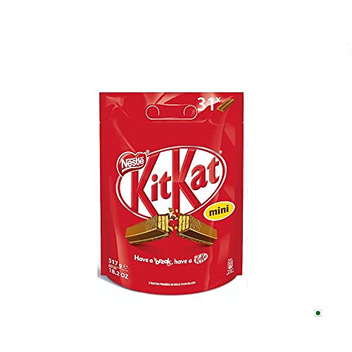 Image of Nestle Kitkat 2 Wafer Fingers in Milk Chocolate 31 Minis Chocolate Packet 517g