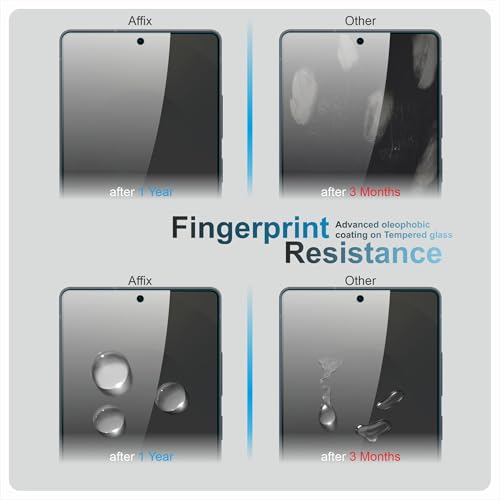 Image of Affix 2 Pack for Privacy Samsung Galaxy S25 Ultra Tempered Glass, Screen Protector Guard with Easy Fix Installation Tool, 9H Hardness Shatterproof, HD Clear Scratch Resistant