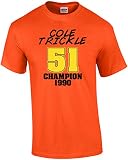 Better Than Pants Cole Trickle Days of Thunder Tee Shirt Orange