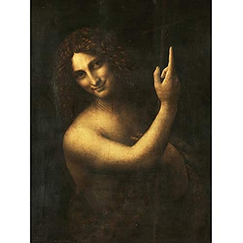 Artery8 Leonardo Da Vinci Saint John The Baptist Panting Unframed Wall Art Print Poster Home Decor Premium Smo pared P�ster Casa