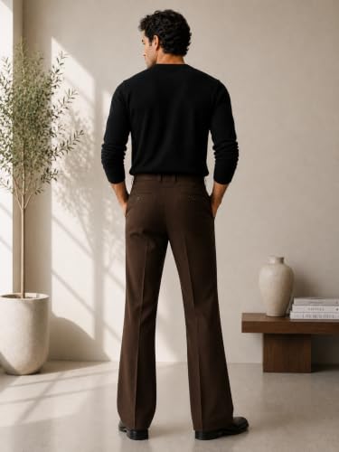 Image of Men Formal Pant Bellbottom | Premium Japanese Fabric, Bell Bottom Bootcut Fit, Smart Casual & Formal Wear