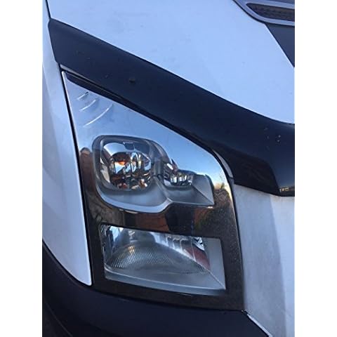 Chrome Headlight Cover Trim Surround Fits Transit MK7 [2006-2013] [2-Pieces] Cover