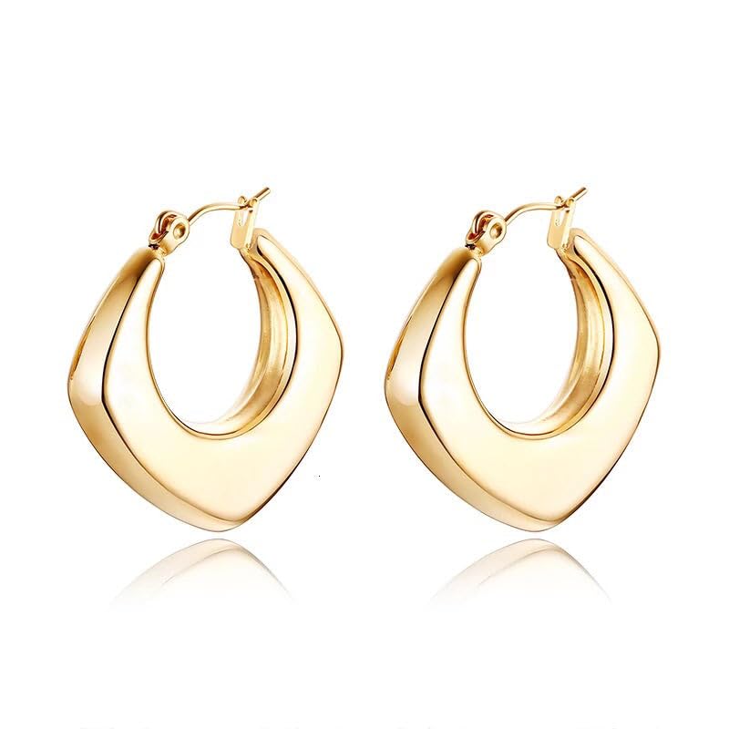 Image of Drop Dangle Earrings Set for Women and Girls | Celebrity Inspired Trendy Stylish Gold Plated Earrings Set Of 1