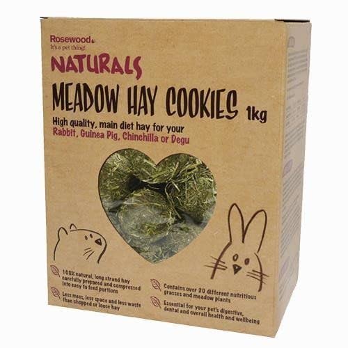 Rosewood Boredom Breaker Natural Meadow Heno Cookies 1 kg (Pack de 6)