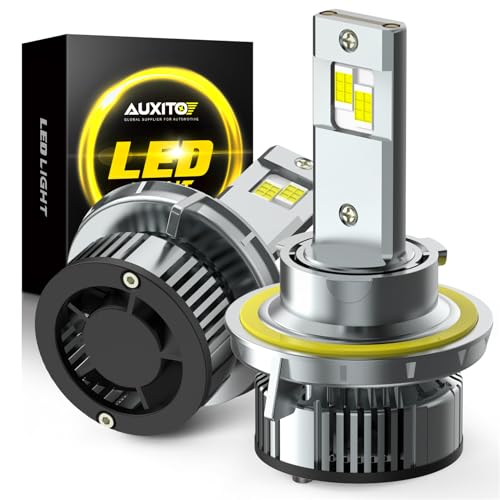 Image of AUXITO H13 Bulb,800% Brighter, 120W, 30000LM, 6500K Cool White, 9008 Fog Light Halogen Replacement Kit, Canbus Ready, Pack of 2