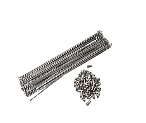 Rayons de vélo 260 mm lot de 30 rayons acier pour réparation jante vtt 26 et 27.5 pouces noir