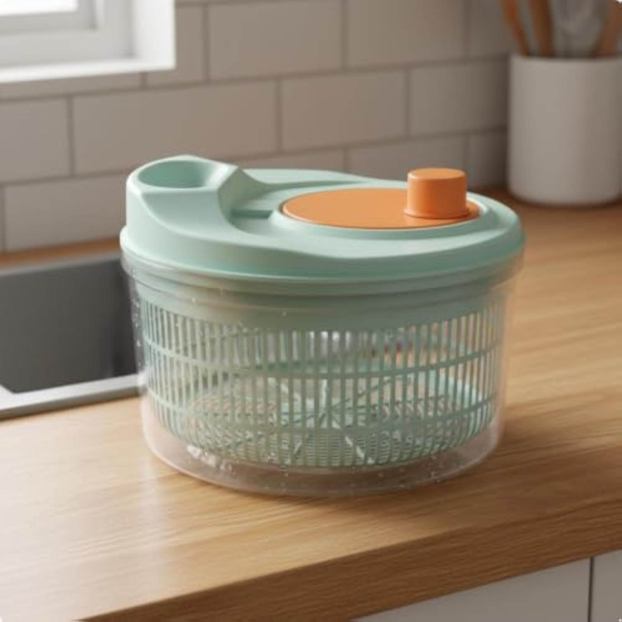 High-Speed Manual Salad Dryer for Quick Vegetable Drying
