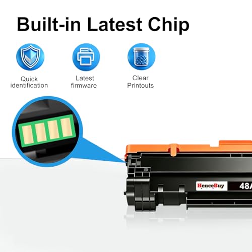 Image of 48A Toner Cartridge Replacement for HP 48A CF248A | Compatible with HP Pro M15w M15a M16w M16a MFP M28w M28a M29w M29a Printer (4 Black)